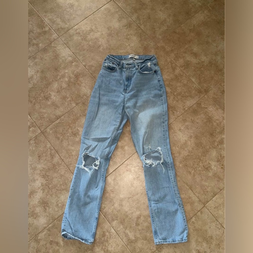 Abercrombie & Fitch High Rise Light Blue Jeans